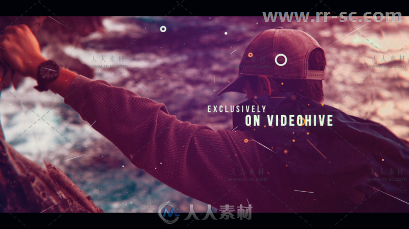 美丽优雅的光晕照片展示幻灯片相册动画AE模板 Videohive Futuristic Slideshow 19...