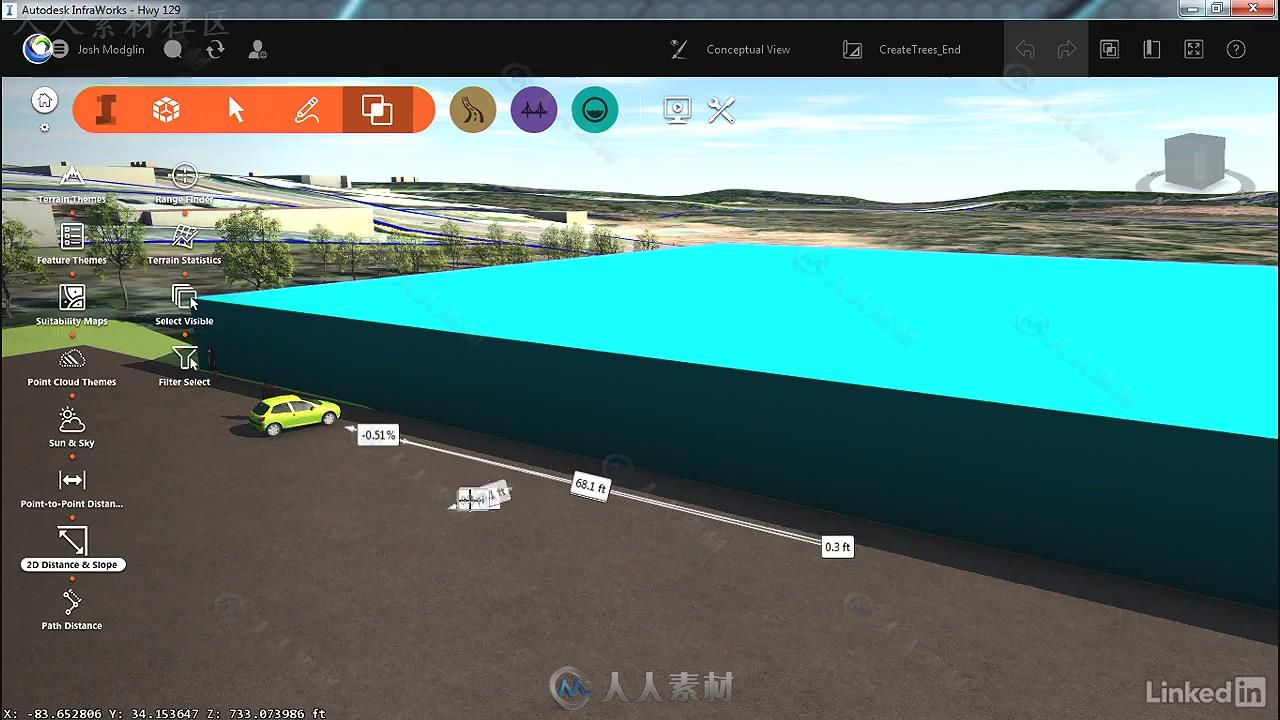 InfraWorks 360基础入门训练视频教程 InfraWorks 360 Essential Training 2017