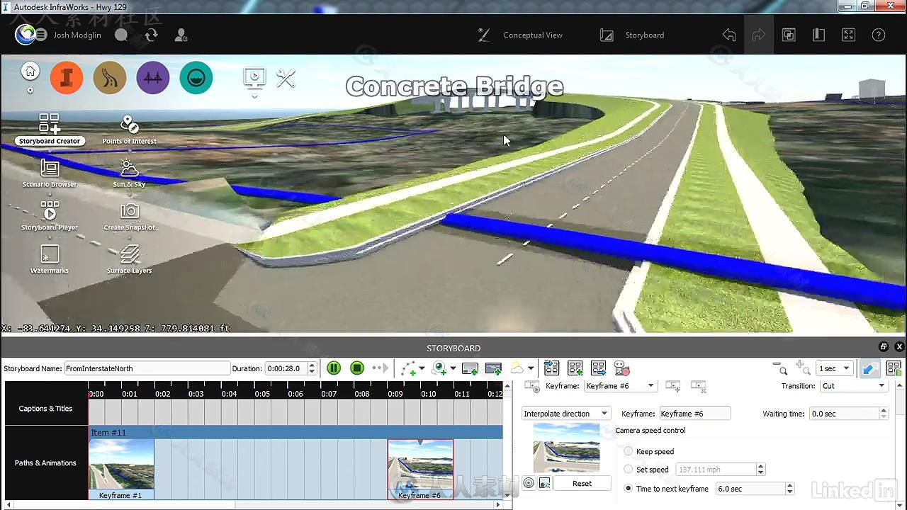 InfraWorks 360基础入门训练视频教程 InfraWorks 360 Essential Training 2017