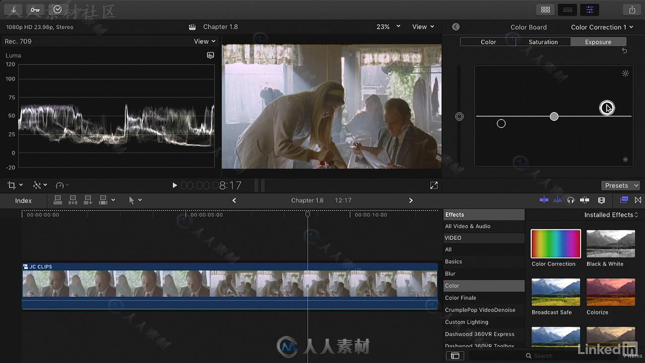 Final Cut Pro X大师班之色彩校正技术视频教程 Final Cut Pro X Guru Color Correc...