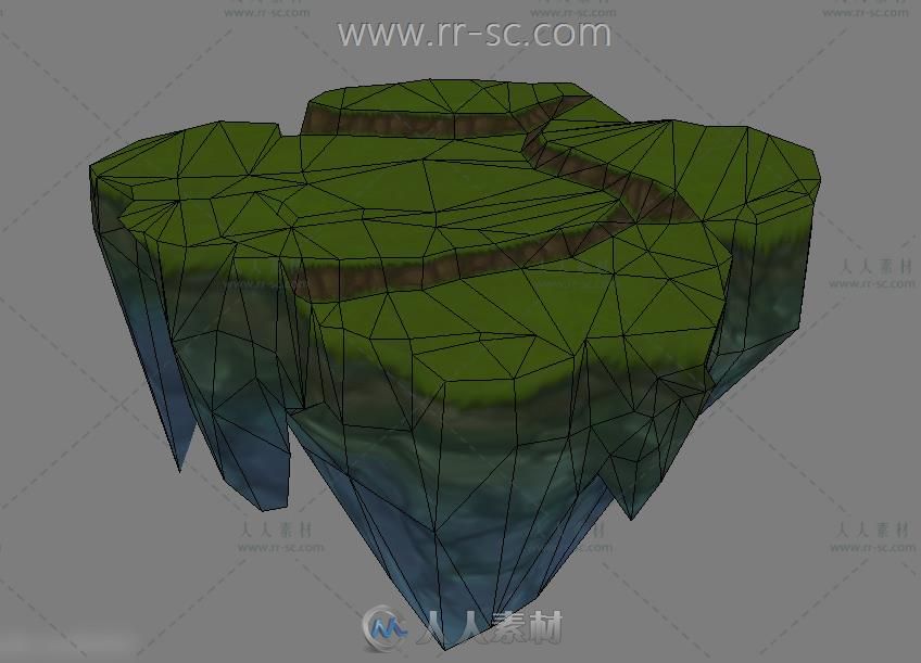 悬浮小岛3D模型