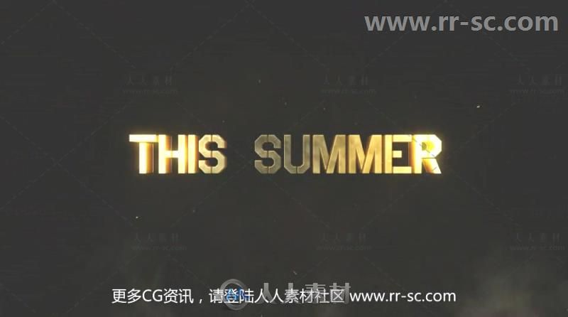 史诗3D金属材质标题展示产品宣传视频包装AE模板 Videohive Trailer 3045584