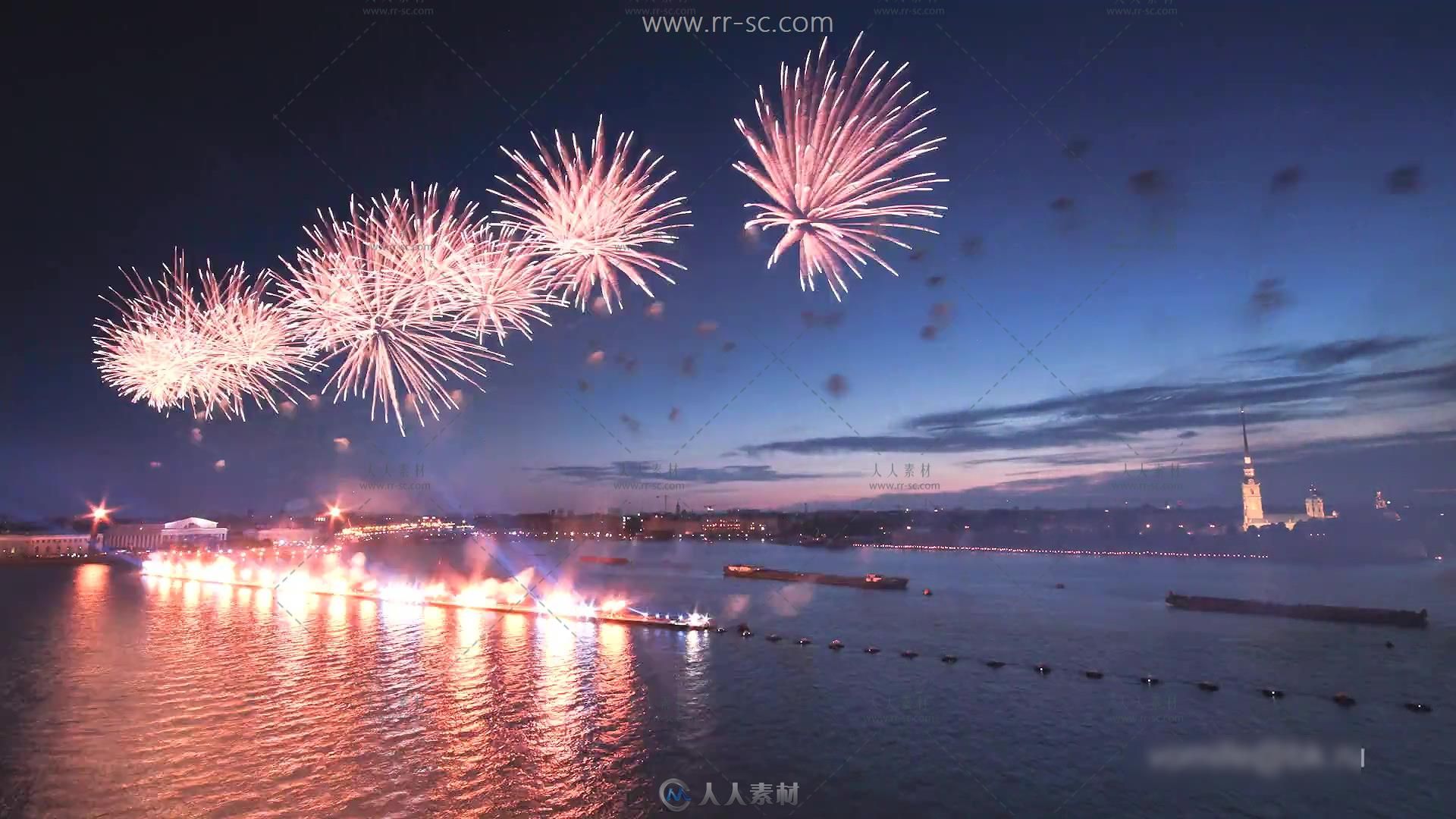 圣彼得堡唯美浪漫城市夜景宣传片实拍视频素材