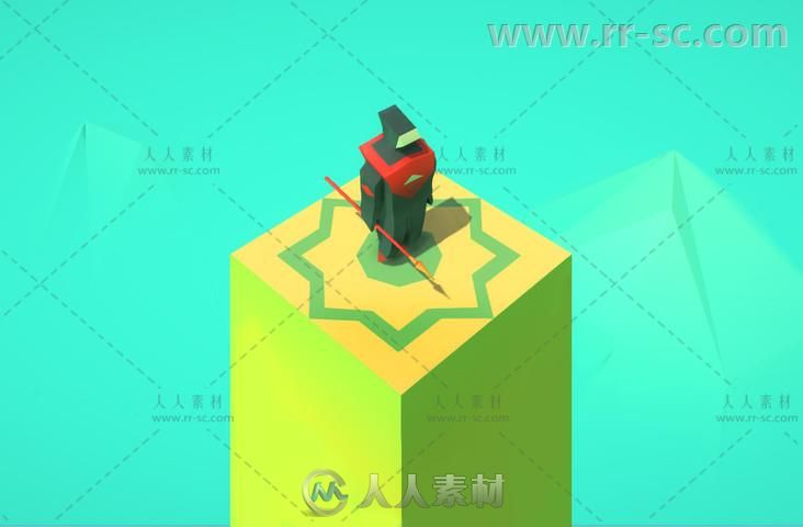 幻想超酷极简艺术风格冒险游戏环境3D模型Unity游戏素材资源