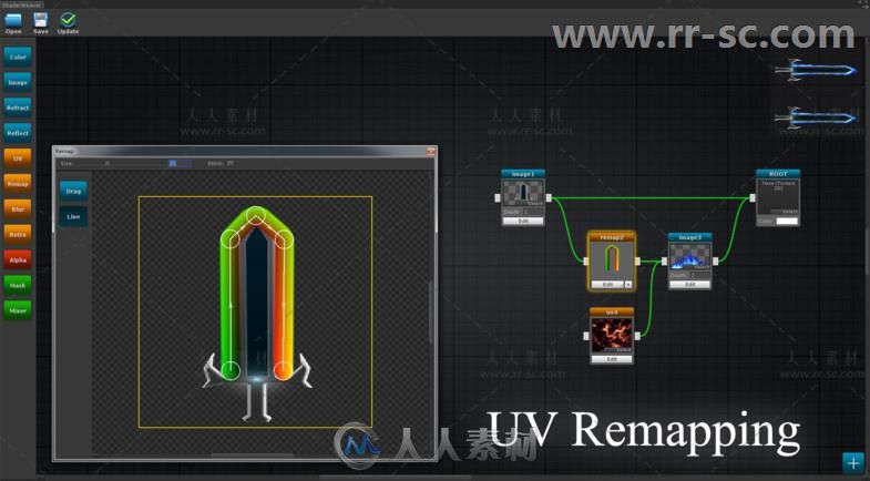 基于节点的着色器创建工具脚本编辑器扩充Unity游戏素材资源