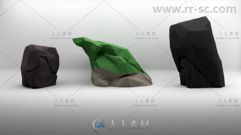 低聚多边形艺术风格亚洲古代建筑环境3D模型Unity游戏素材资源