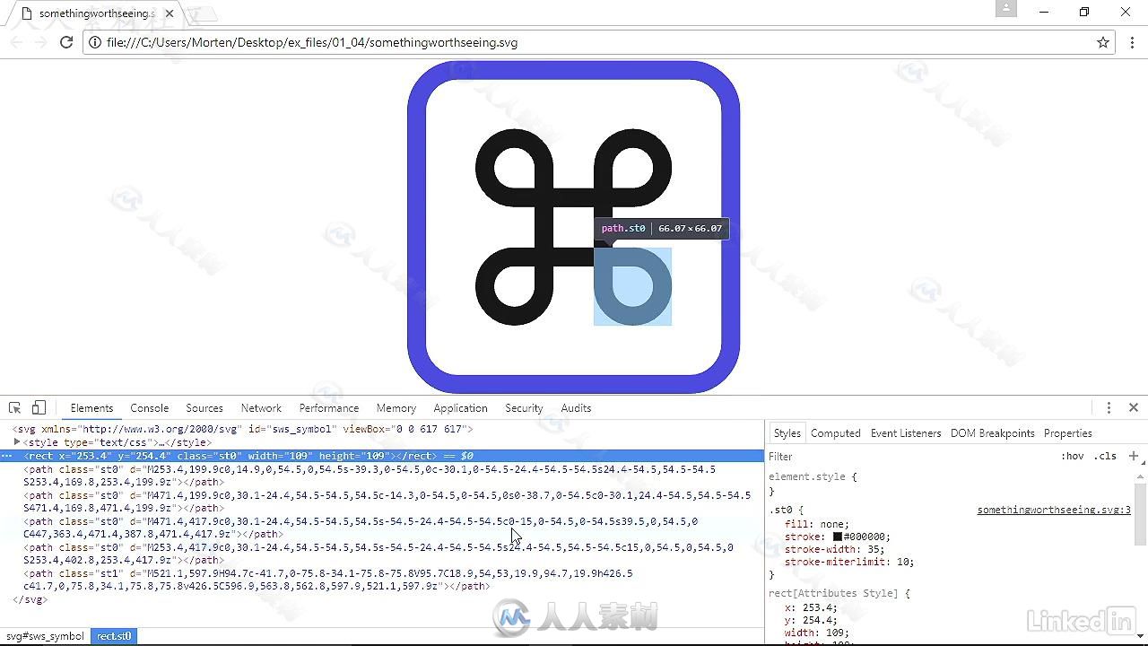 SVG矢量图形核心技术学习训练视频教程 Learning SVG