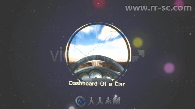 圆形图片展示现代酷炫跑车幻灯片相册动画AE模板Videohive Sport Car Slideshow 31...