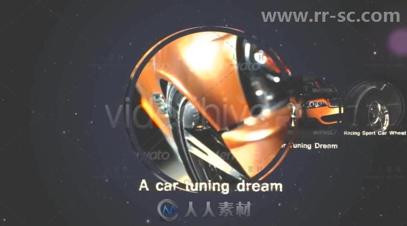 圆形图片展示现代酷炫跑车幻灯片相册动画AE模板Videohive Sport Car Slideshow 31...