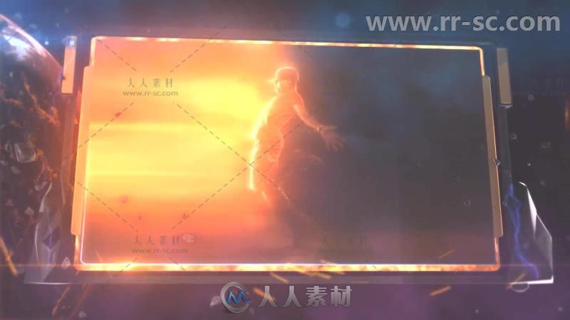 炫酷史诗爆炸破碎图片相框展示幻灯片相册动画AE模板 Videohive Exploding image r...