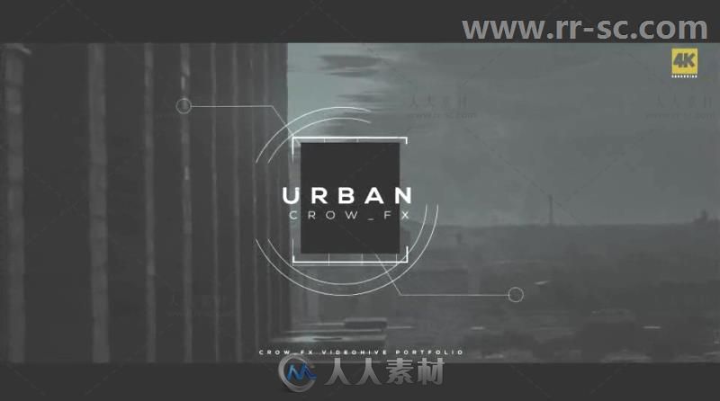 炫酷画面故障混乱转场城市宣传片视频包装AE模板 Videohive Urban Opener 20537773