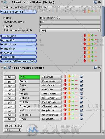 轻松创建和修改游戏动态AI脚本Unity游戏素材资源