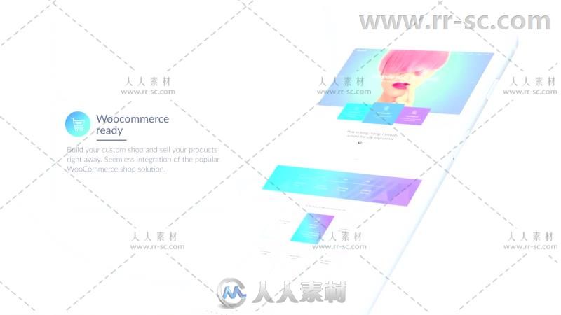 简洁干净的网站演示介绍宣传视频包装AE模板Videohive Website Presentation Pack ...