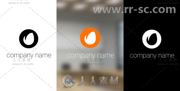 简洁的水滴圆环散开标志展示Logo演绎AE模板Videohive Water Circles Logo Reveal ...