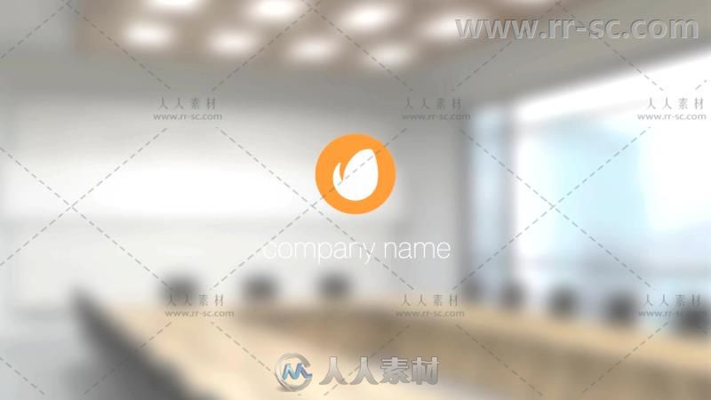 简洁的水滴圆环散开标志展示Logo演绎AE模板Videohive Water Circles Logo Reveal ...