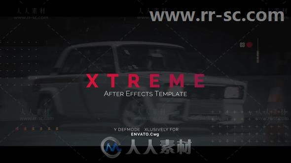 炫酷故障效果极限运动展示宣传视频包装AE模板 Videohive Xtreme Opener 20647146