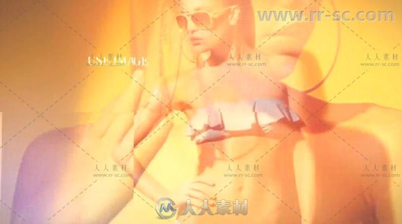 现代时尚玻璃质感人物展示幻灯片AE模板 Videohive Fashion Opener 20538517