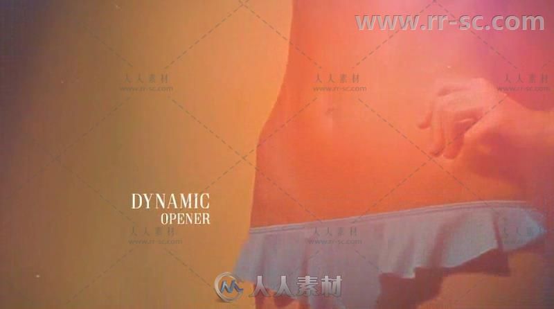 现代时尚玻璃质感人物展示幻灯片AE模板 Videohive Fashion Opener 20538517