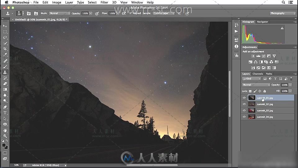 Photoshop夜景和弱光照片高端修饰技巧视频教程