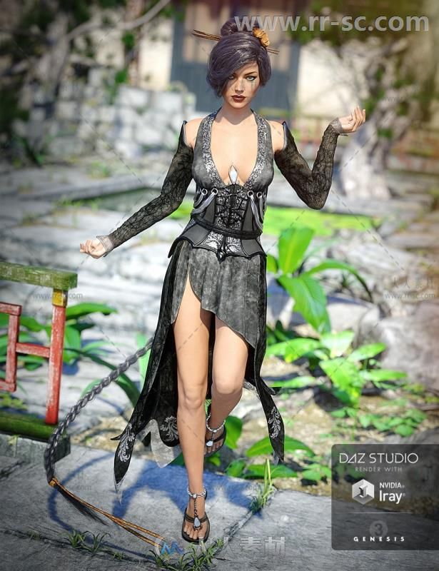 美丽可爱性感古老的女性服装3D模型合辑