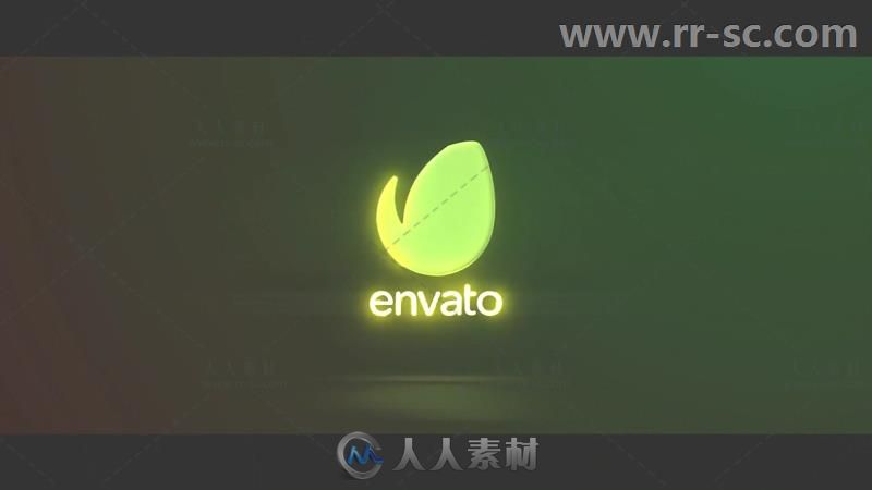 酷炫光线路径描边标志快速展示Logo演绎AE模板 Videohive Quick Logo Reveal 19639874