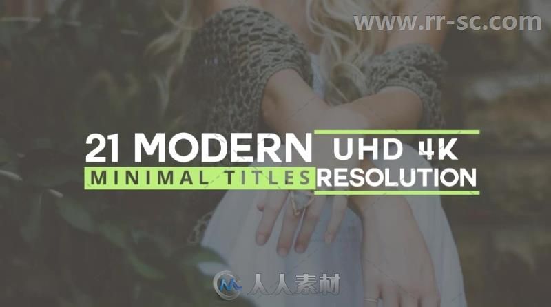 21款现代扁平化企业风格文字标题排版动画AE模板 Videohive 21 Modern Titles 2030...