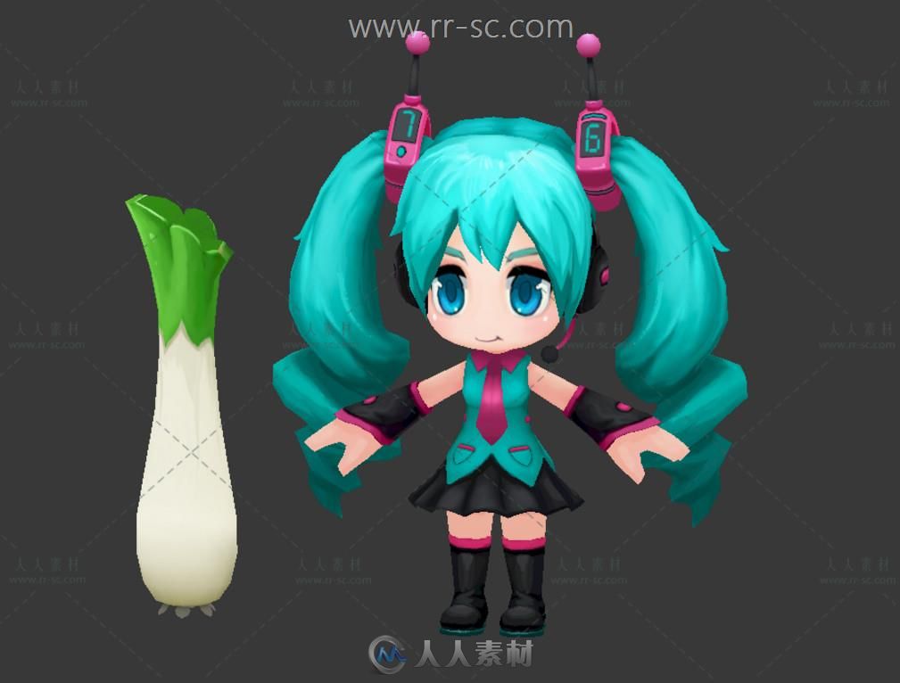 Q版可爱小初音3D模型