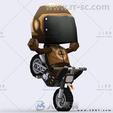 低多边形赛车与赛车手动作3D模型Unity游戏素材资源