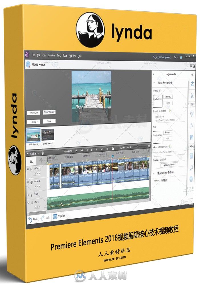 Premiere Elements 2018视频编辑核心技术视频教程 Learning Premiere Elements 2018