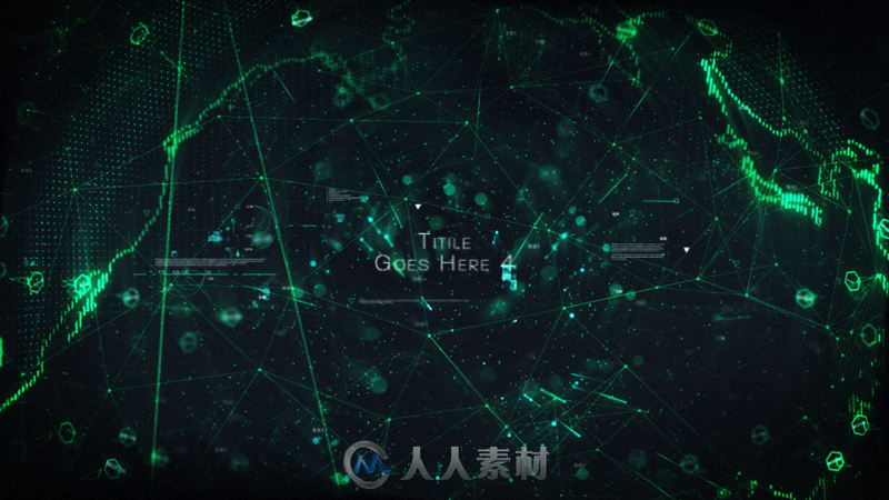 未来科技感数码数字地球地球标题展示动画AE模版 Videohive Digital Earth Title 2...