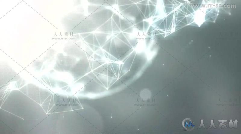 高科技梦幻抽象点线空间标题动画展示AE模版 Videohive Space Plexus Titles 14163...