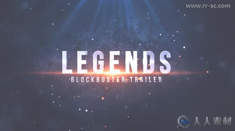 史诗震撼传奇大片预告片视频包装AE模版 Videohive Legends Blockbuster Trailer 1...