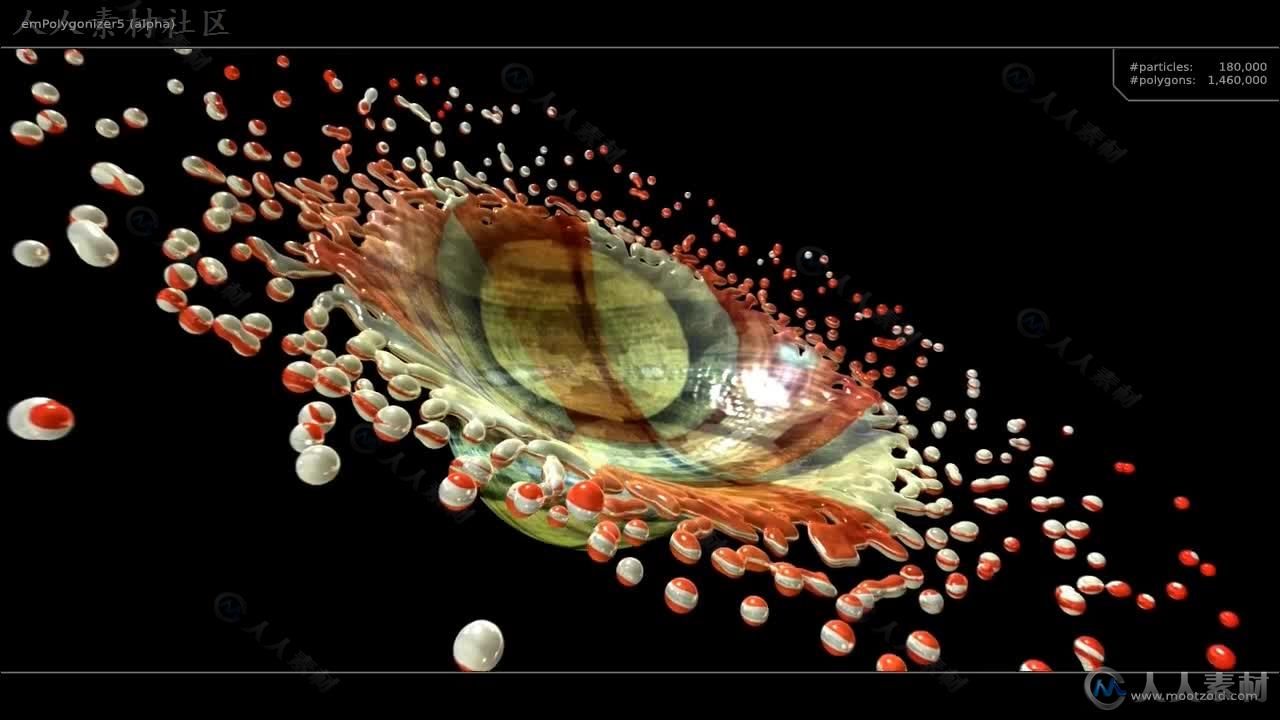 Mootzoid emPolygonizer流体特效Maya插件V5.250版 MOOTZOID EMPOLYGONIZER V5.250 WIN