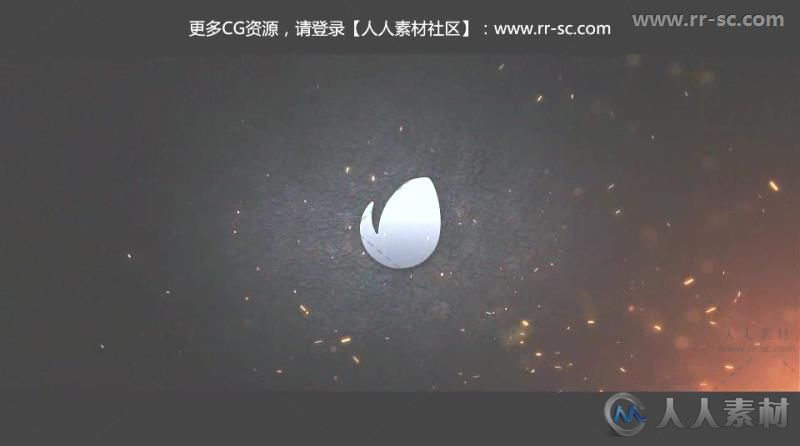 炙热火星喷溅标志展示Logo演绎AE模板 Videohive Fireborn Logo 13857450