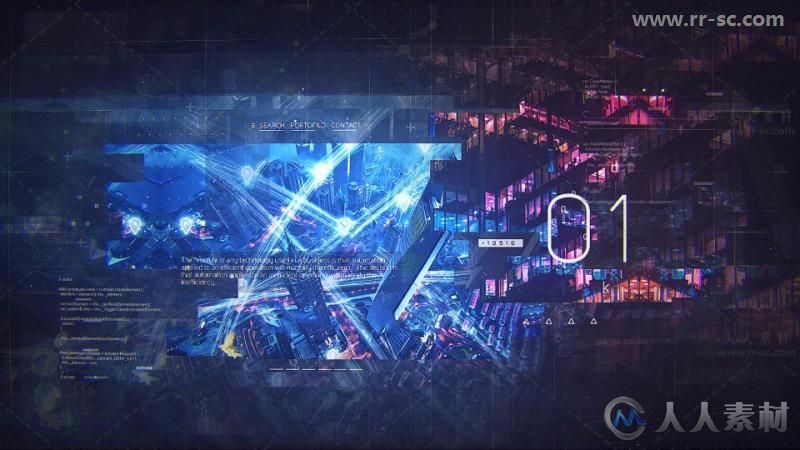 超炫的科技感数字全息效果产品推广片头视频包装AE模版 Videohive Digital Promo ...