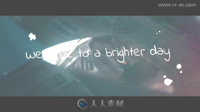 现代手绘歌词模板动画照片幻灯片AE模版 Videohive Lyrics Templates (3 Versions)...