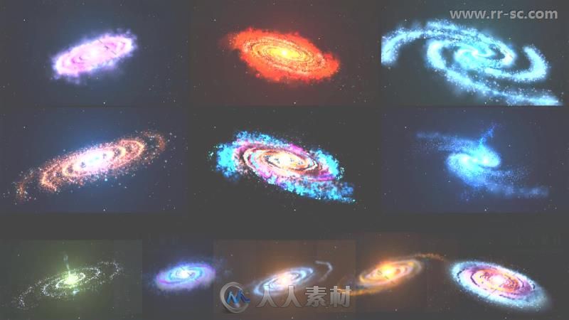 美丽梦幻神秘的宇宙银河系行星展示AE模版 Videohive Solar System Massive K...