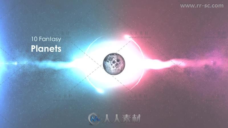 美丽梦幻神秘的宇宙银河系行星展示AE模版 Videohive Solar System Massive K...