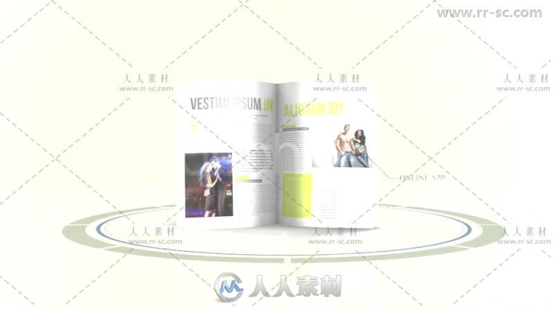 现代时尚创意新闻杂志书籍图片展示幻灯片AE模板 Videohive In Magazine