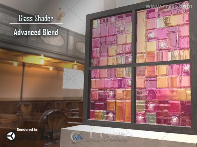 超真实玻璃着色器Unity素材资源