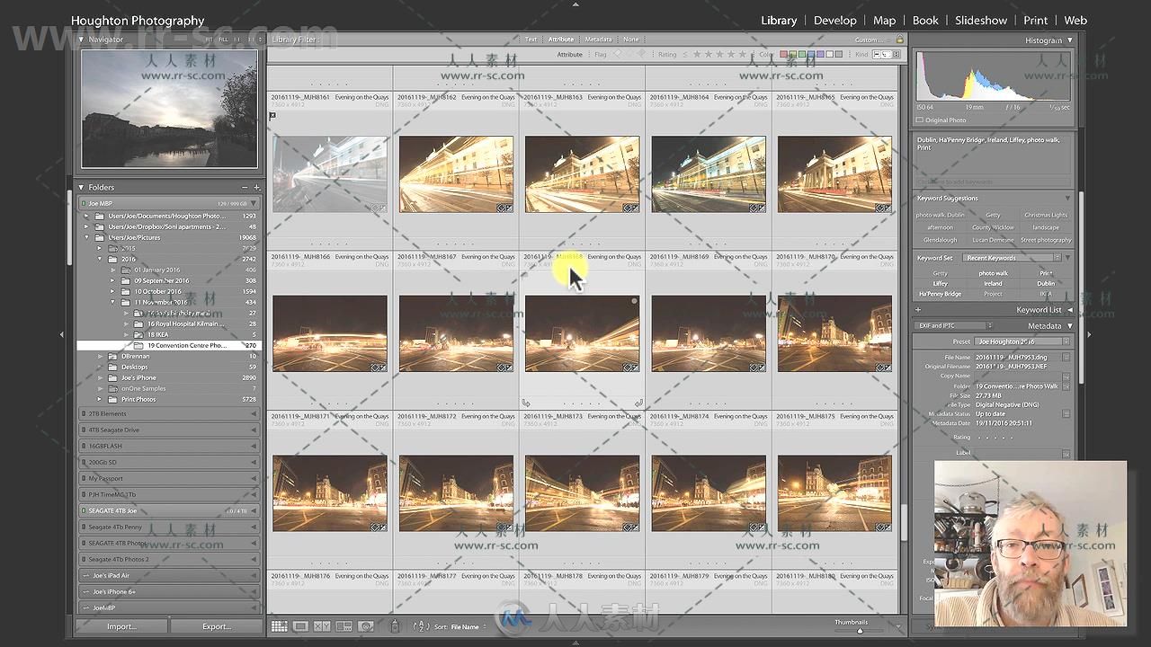 Lightroom照片延时特效技术视频教程 SKILLSHARE EDIT LIKE A PRO 3 LIGHT TRAILS O...