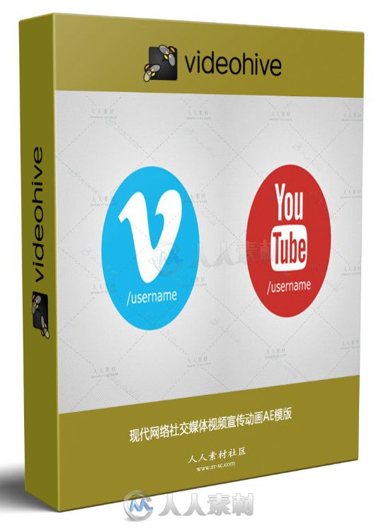 现代网络社交媒体视频宣传动画AE模版 Videohive Youtube Vimeo Promo 10621713