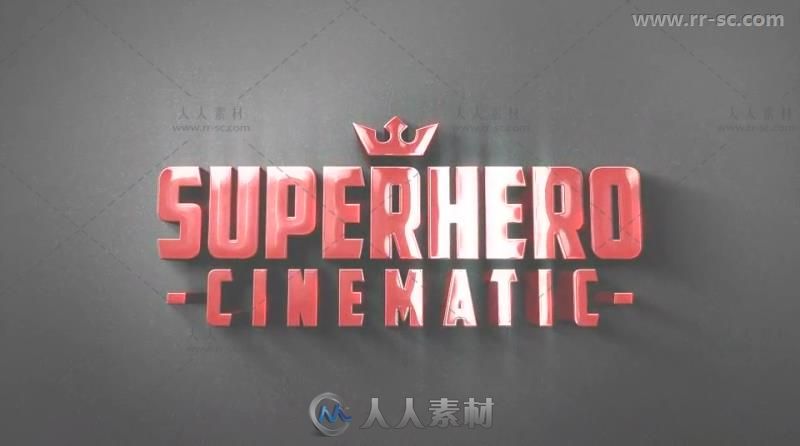 大气史诗电影预告片3D标志展示Logo演绎AE模板 Videohive Majestic Cinematic 3D L...