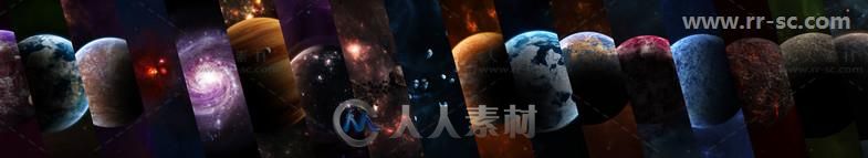太空游戏空间背景科幻纹理和材料Unity素材资源