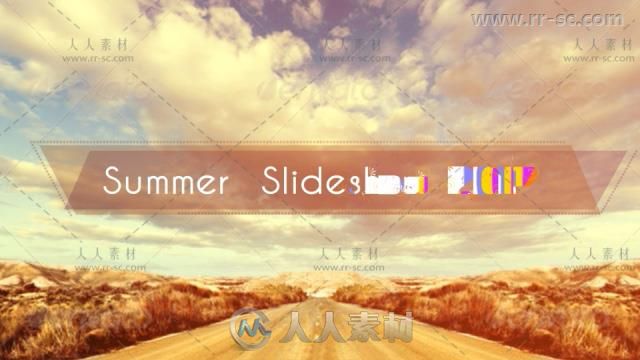 创意美丽光晕动感图文展示假日幻灯片相册动画AE模板 Videohive Holiday Slideshow...