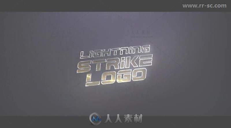 炫酷震撼闪电特效标志Logo演绎AE模板 Videohive Lightning Strike Logo 20313997