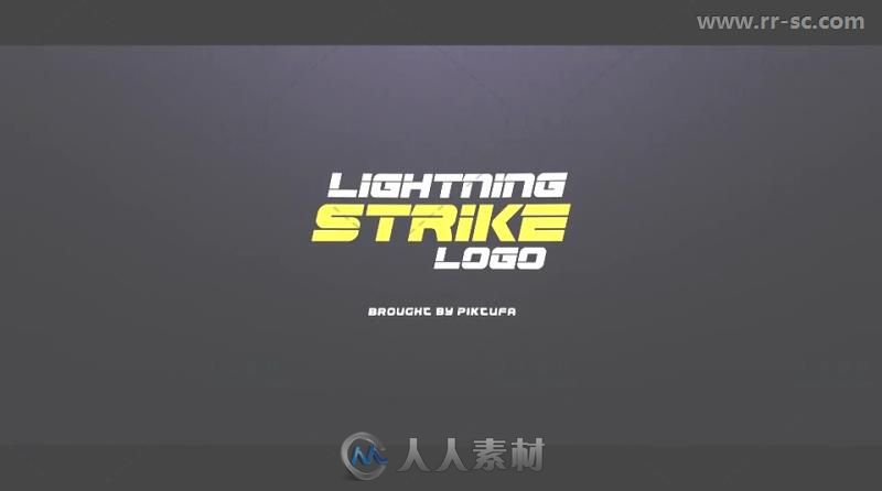 炫酷震撼闪电特效标志Logo演绎AE模板 Videohive Lightning Strike Logo 20313997