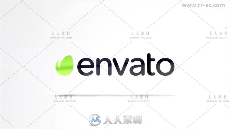 干净清新简洁的企业标志Logo演绎AE模板  Videohive Clean Logo Reveal v2 20176802