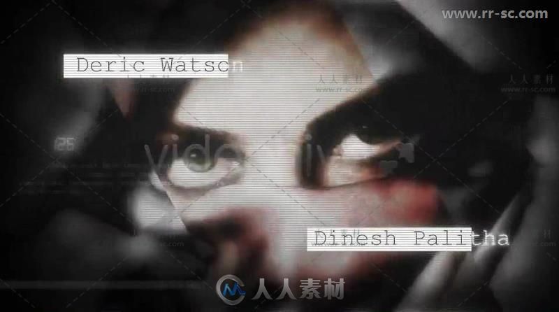 震撼信号故障效果动作电影标题动画展示视频包装AE模板 Videohive The Action Titl...