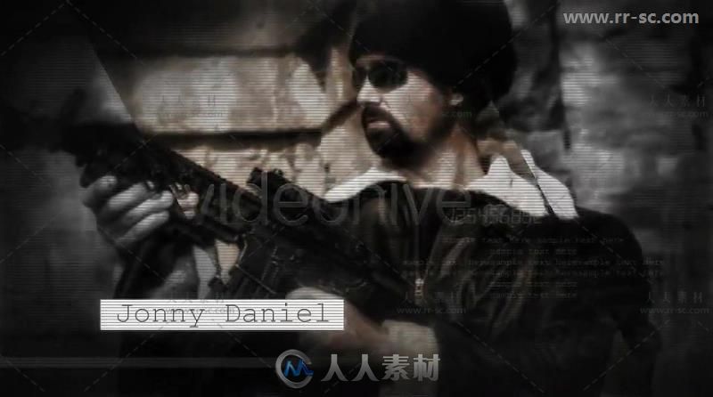 震撼信号故障效果动作电影标题动画展示视频包装AE模板 Videohive The Action Titl...